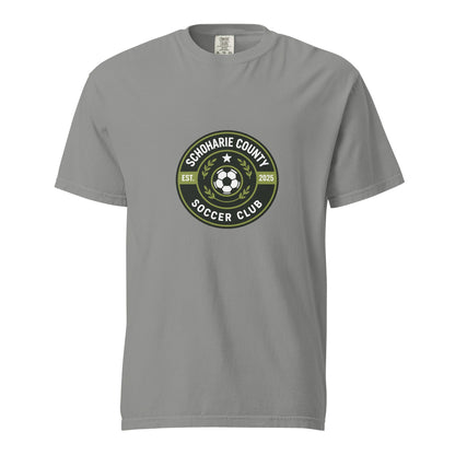 Signature | Comfort Colors T-Shirt | Schoharie County Soccer Club | Badge Logo