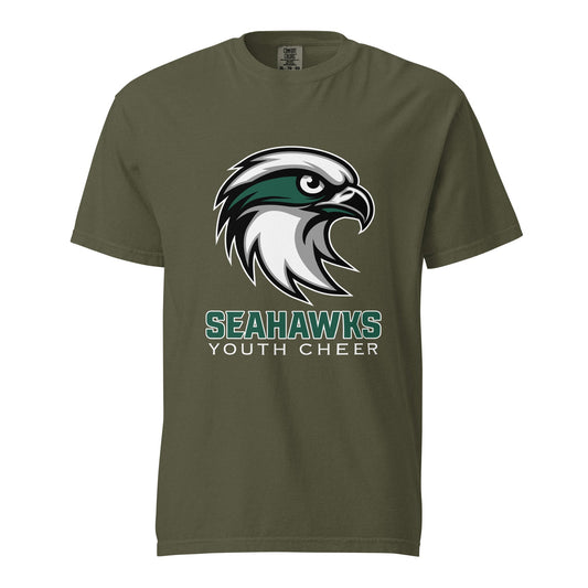Signature | Comfort Colors T-Shirt | Seahawks Youth Cheer | Alt Script Logo