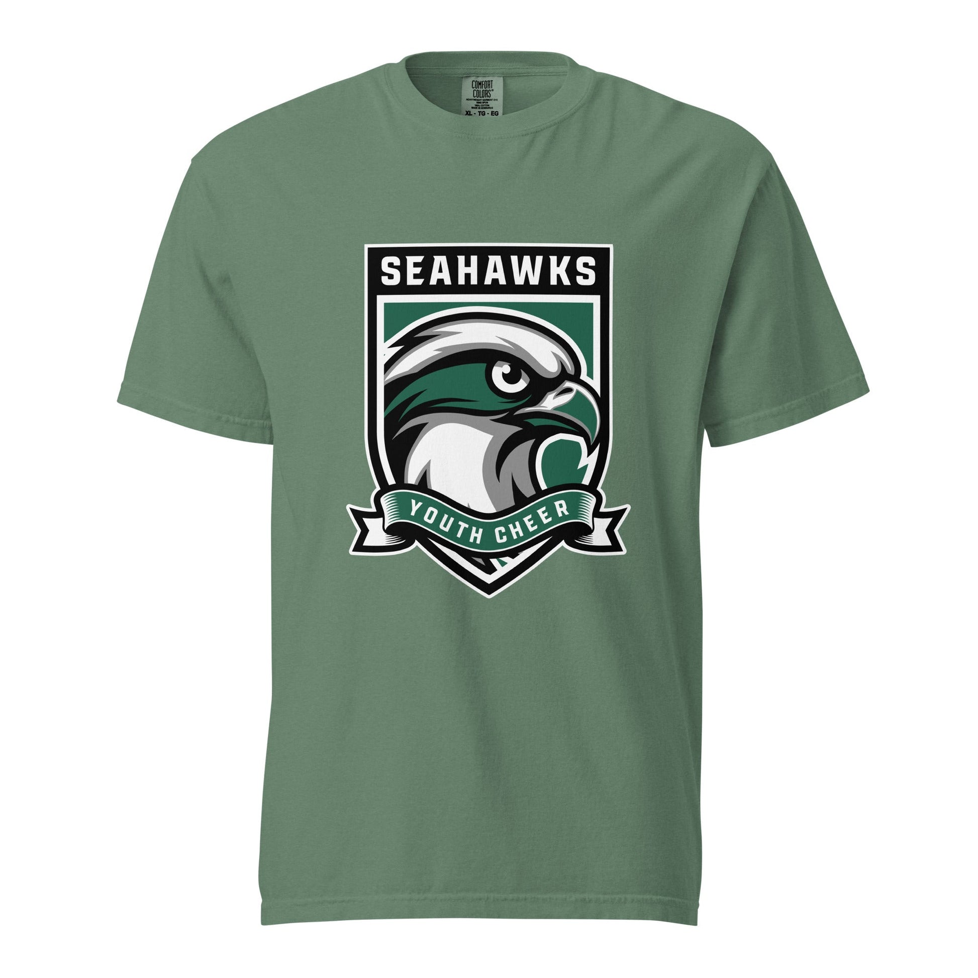 Signature | Comfort Colors T-Shirt | Seahawks Youth Cheer | Shield Logo