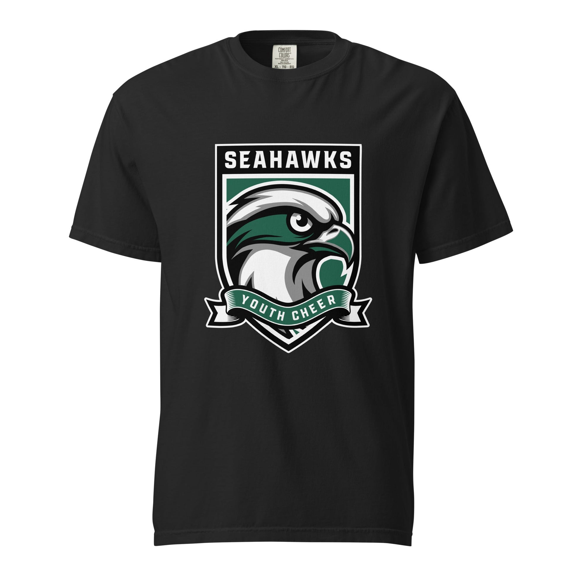 Signature | Comfort Colors T-Shirt | Seahawks Youth Cheer | Shield Logo