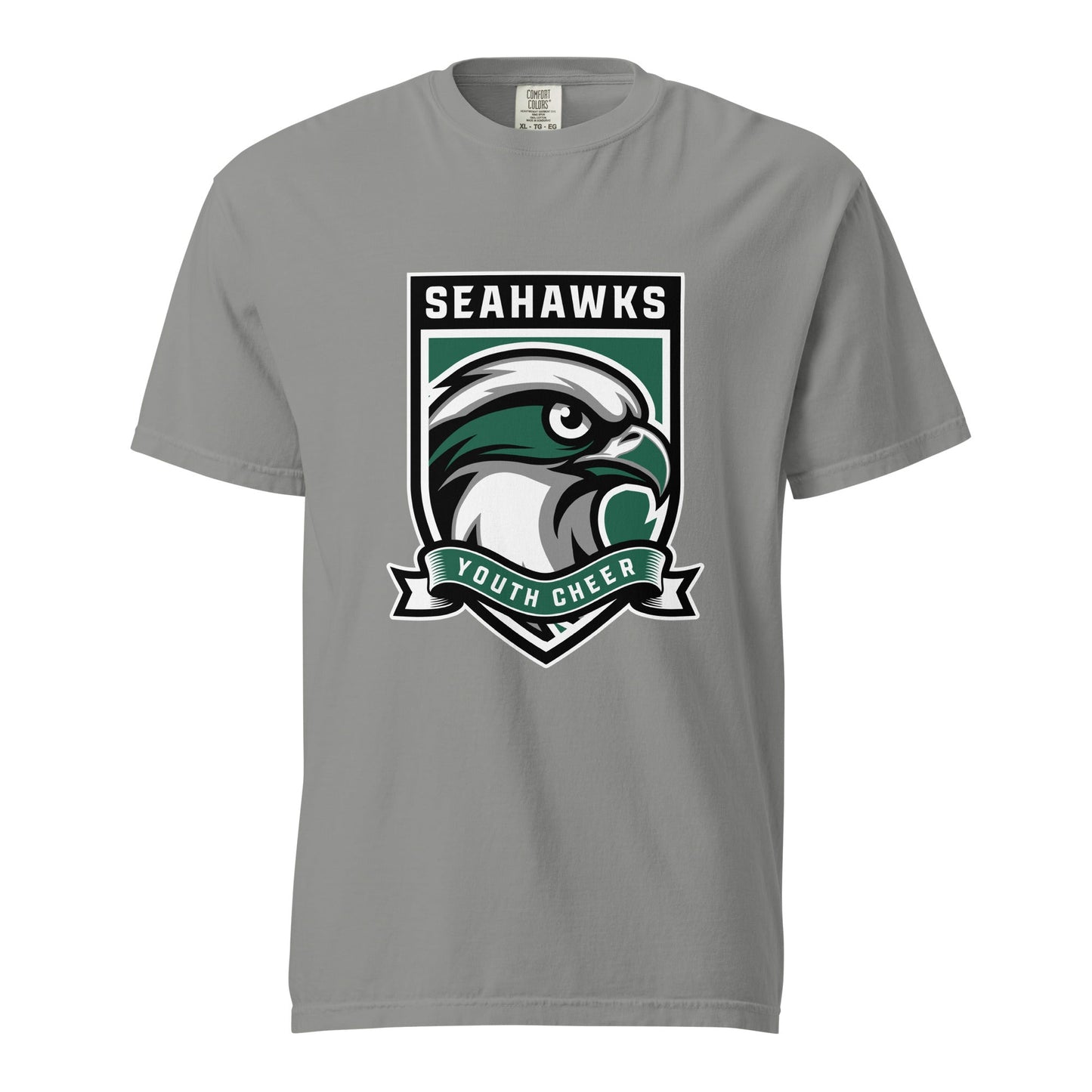 Signature | Comfort Colors T-Shirt | Seahawks Youth Cheer | Shield Logo