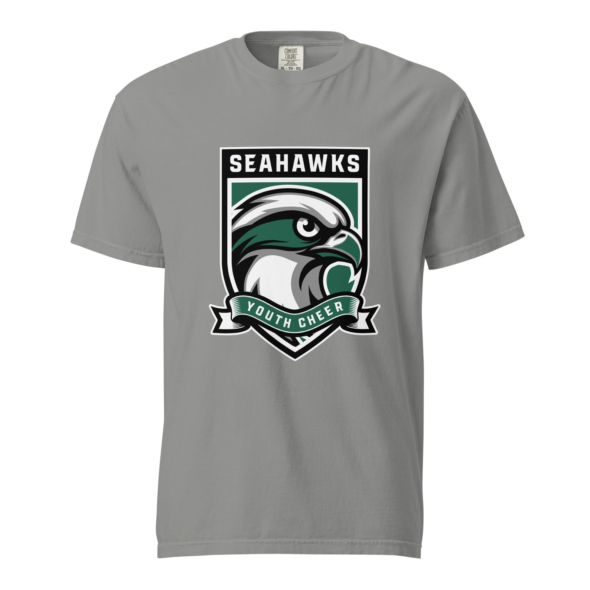 Signature | Comfort Colors T-Shirt | Seahawks Youth Cheer | Shield Logo