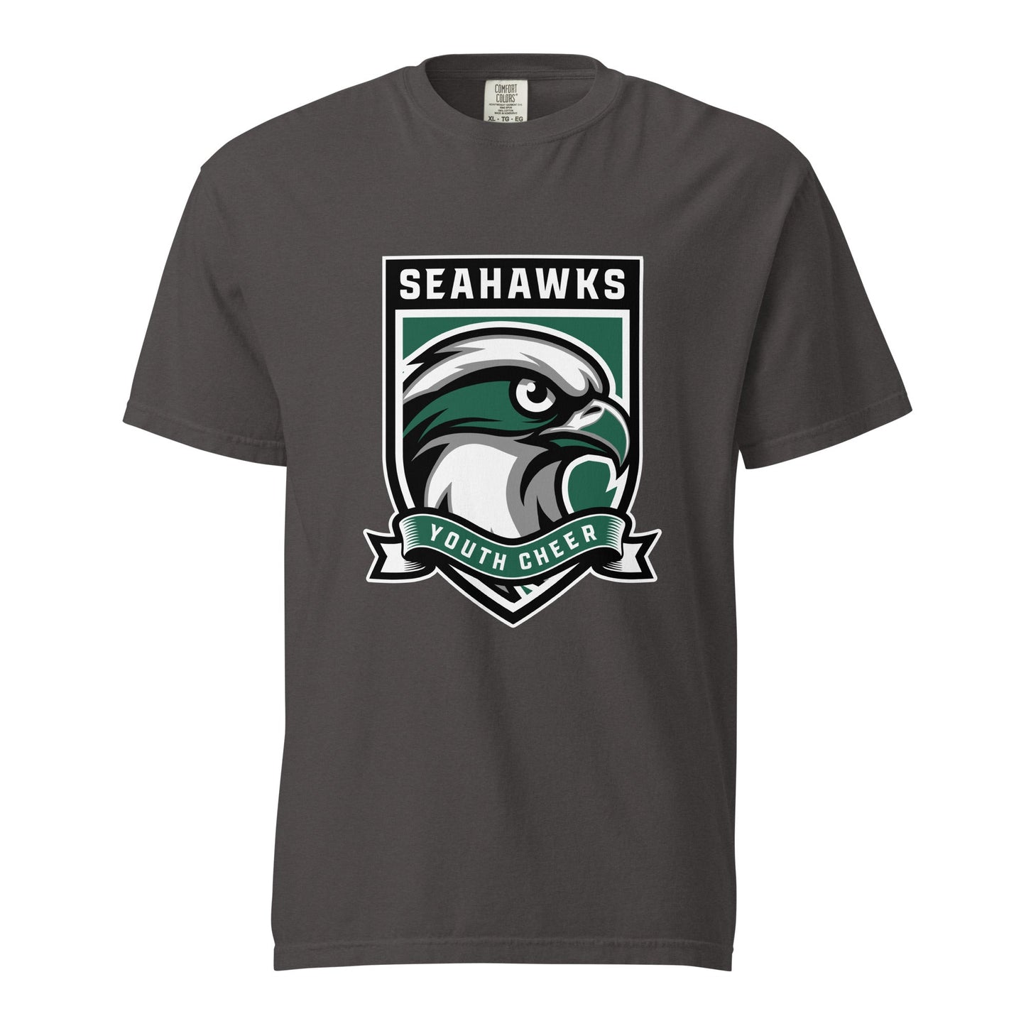 Signature | Comfort Colors T-Shirt | Seahawks Youth Cheer | Shield Logo