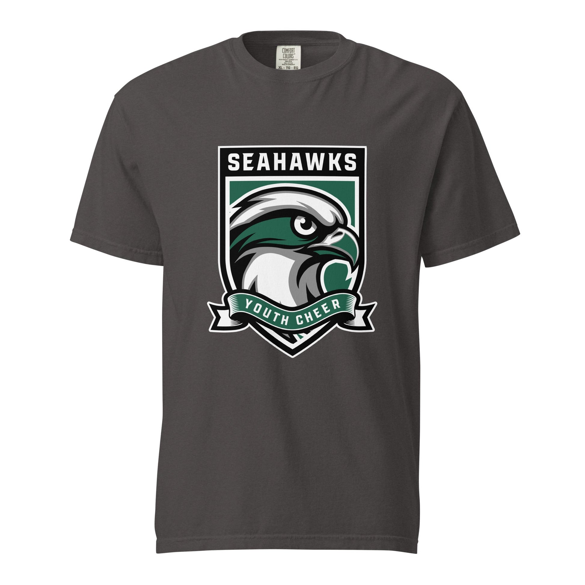 Signature | Comfort Colors T-Shirt | Seahawks Youth Cheer | Shield Logo