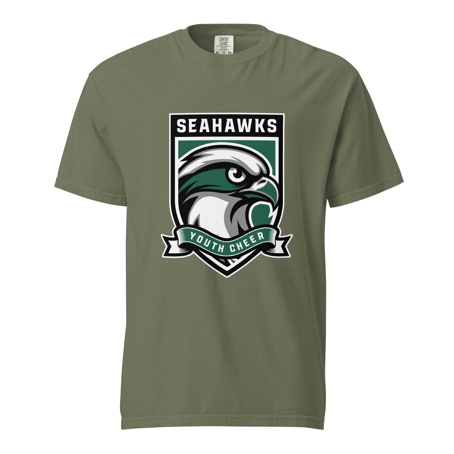 Signature | Comfort Colors T-Shirt | Seahawks Youth Cheer | Shield Logo