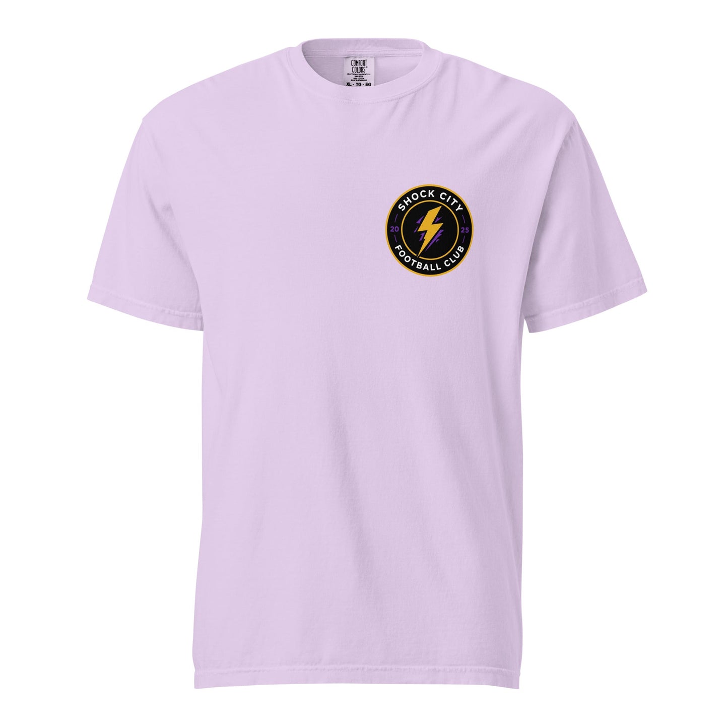Signature | Comfort Colors T-Shirt | Shock City FC | Badge Logo
