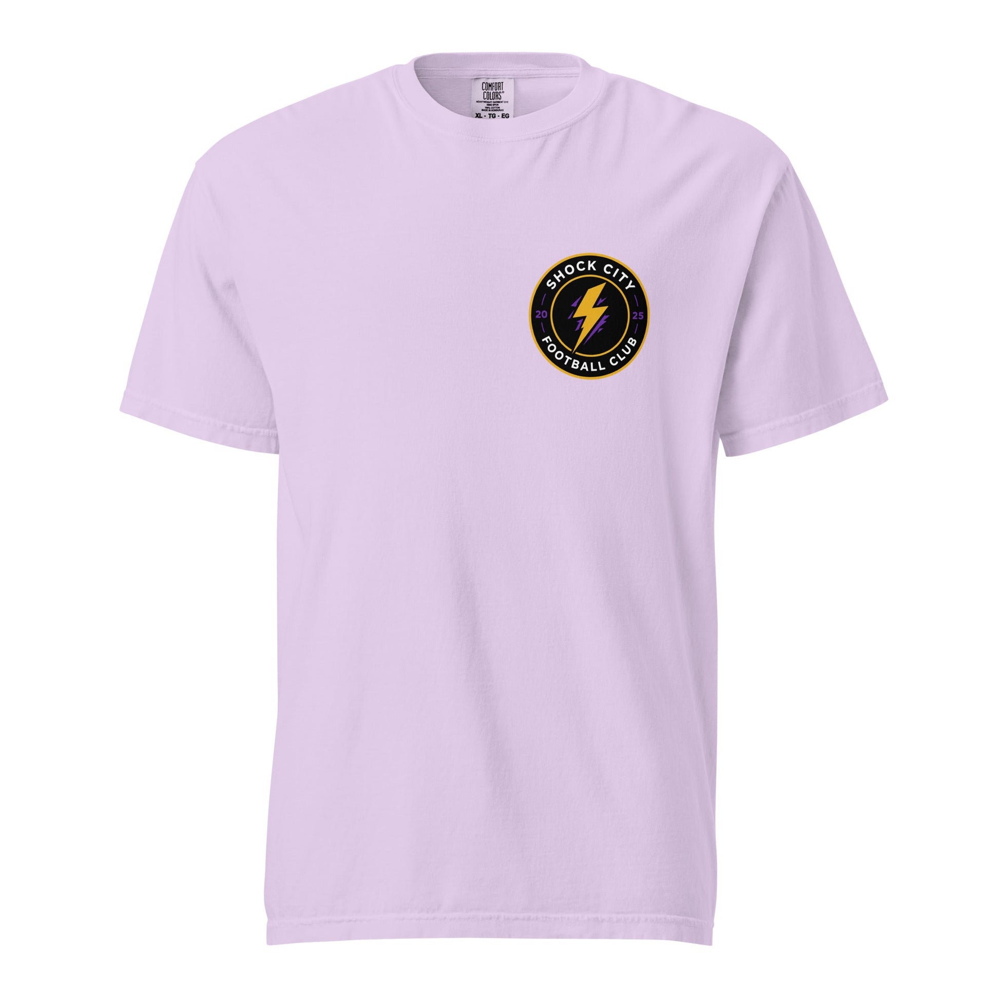 Signature | Comfort Colors T-Shirt | Shock City FC | Badge Logo