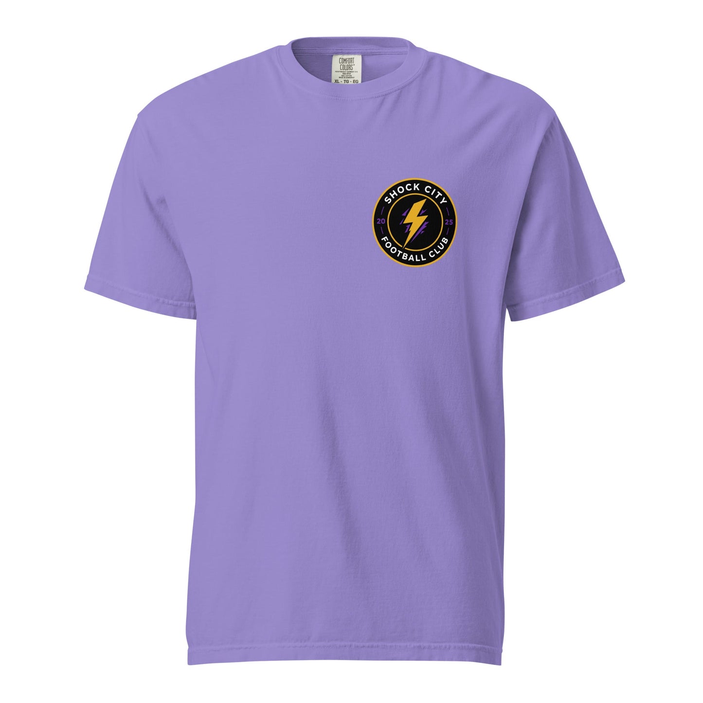 Signature | Comfort Colors T-Shirt | Shock City FC | Badge Logo