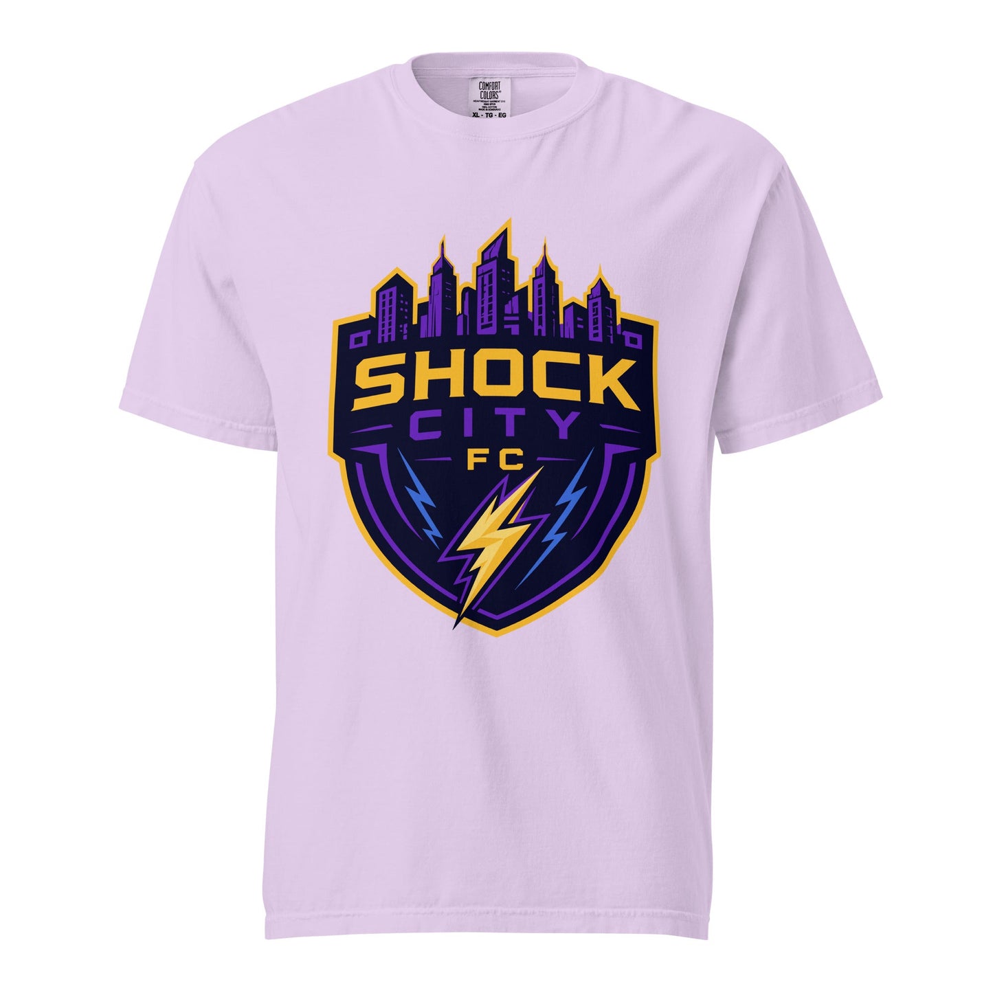 Signature | Comfort Colors T-Shirt | Shock City FC | Crest Logo