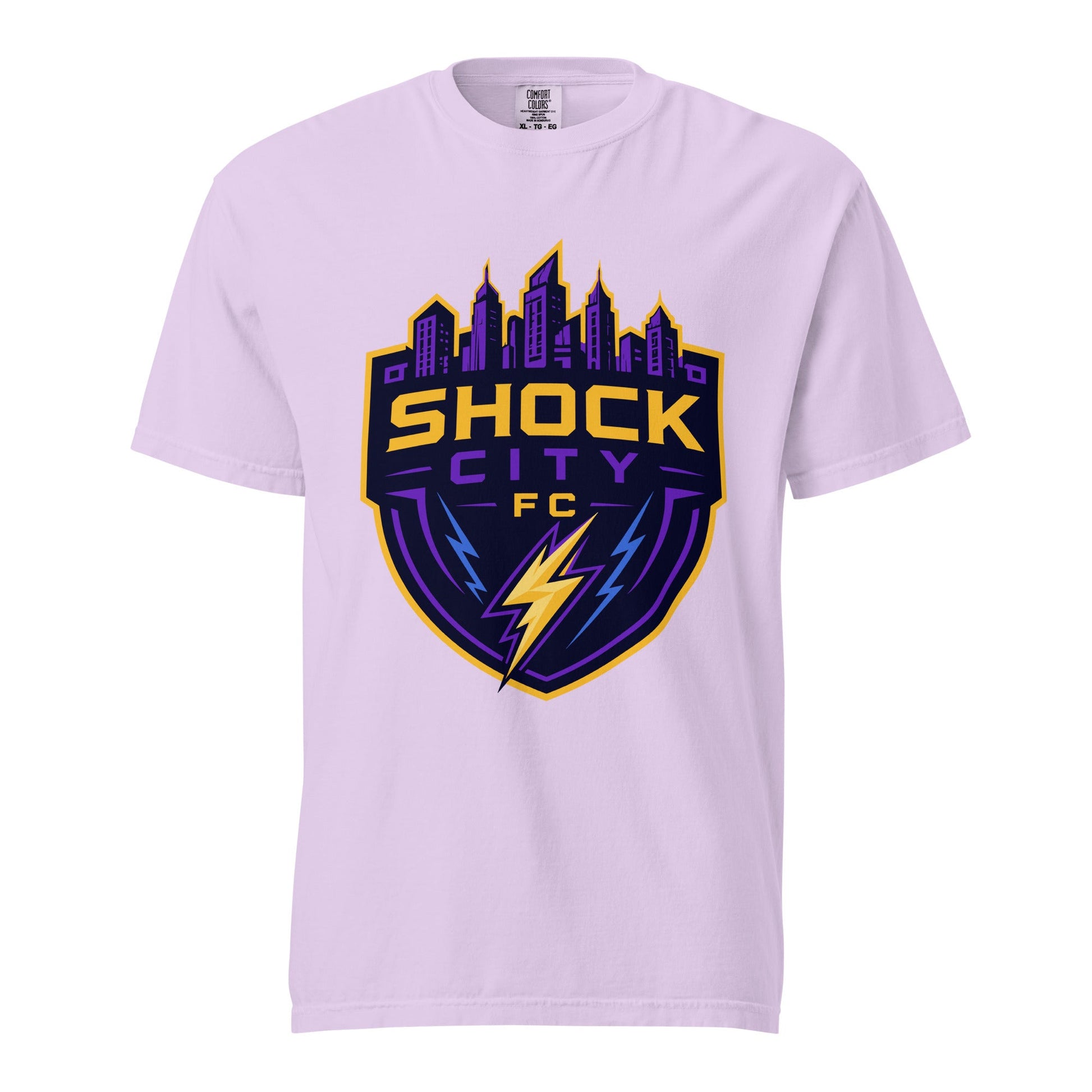 Signature | Comfort Colors T-Shirt | Shock City FC | Crest Logo