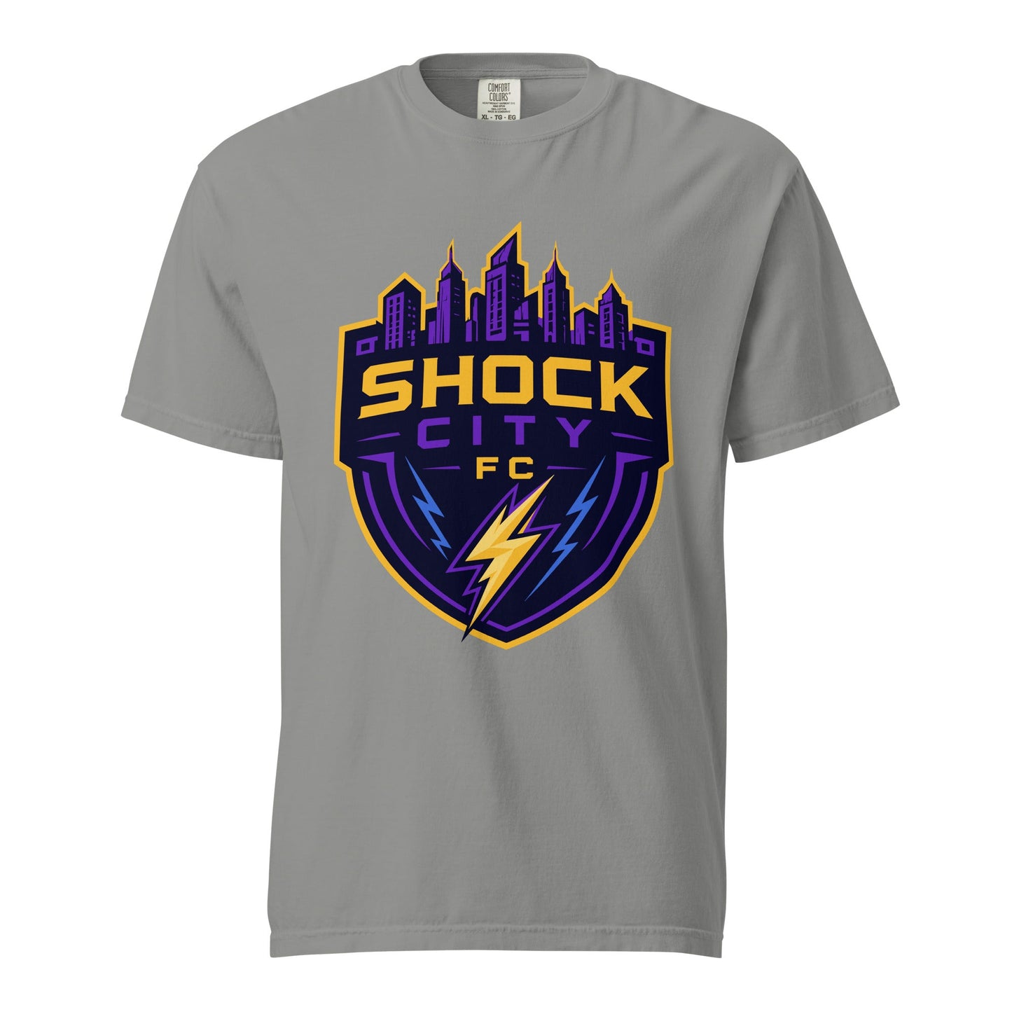 Signature | Comfort Colors T-Shirt | Shock City FC | Crest Logo