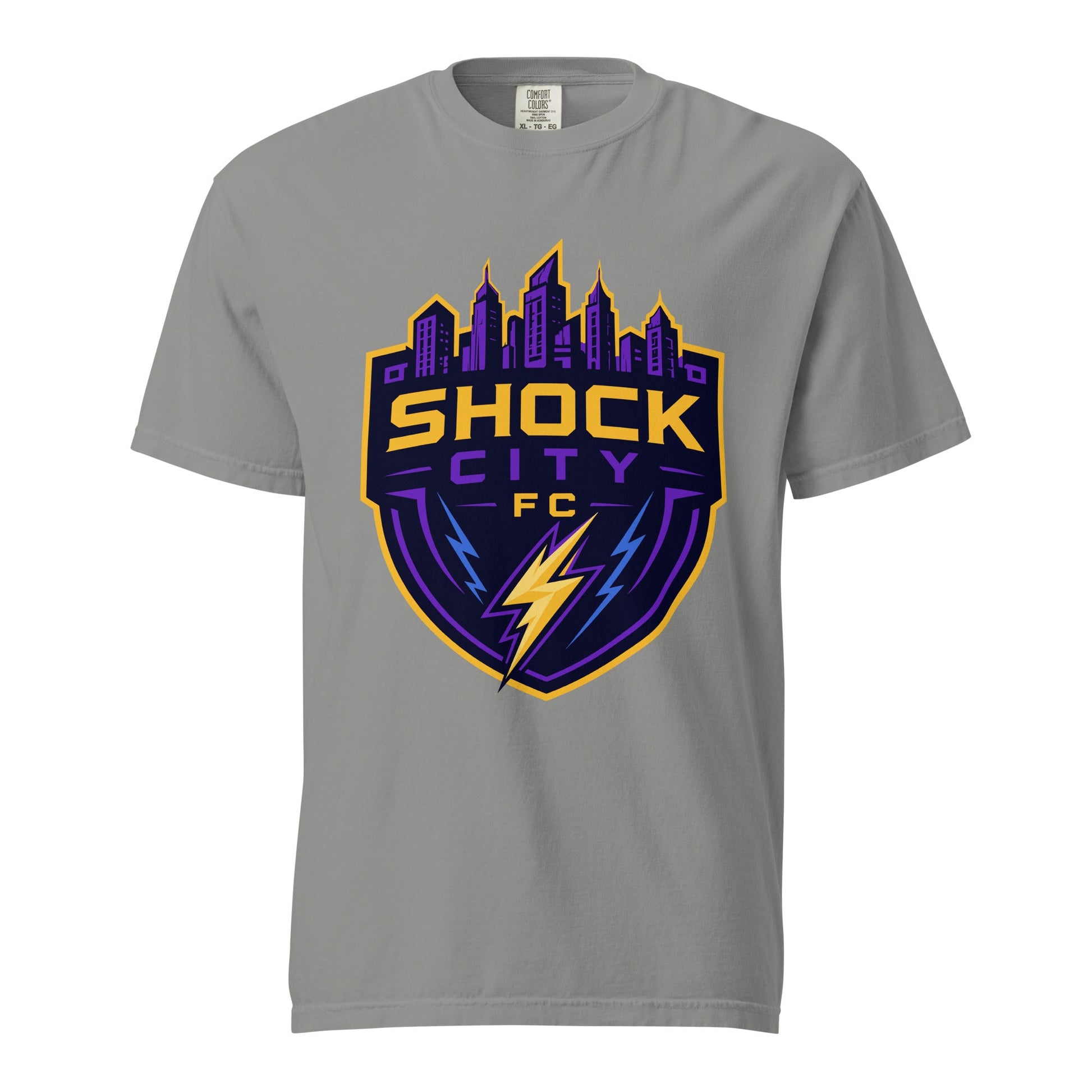 Signature | Comfort Colors T-Shirt | Shock City FC | Crest Logo