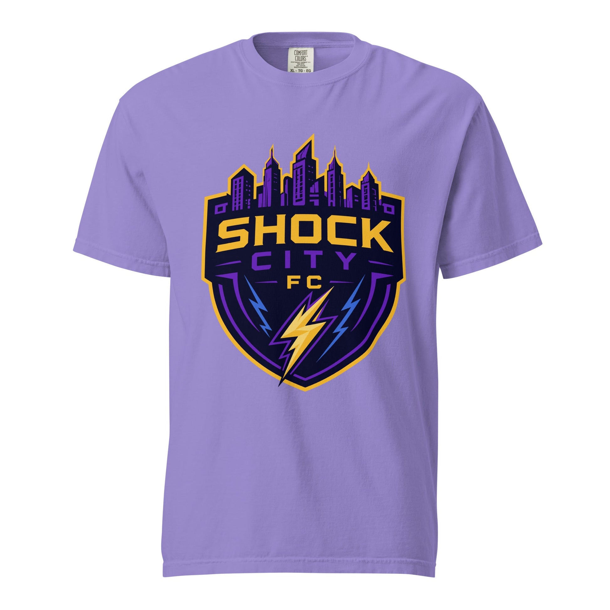 Signature | Comfort Colors T-Shirt | Shock City FC | Crest Logo