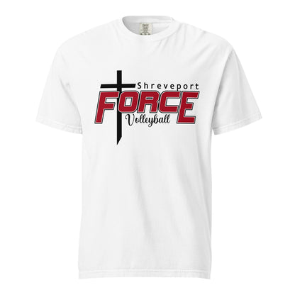 Signature | Comfort Colors T-Shirt | Shreveport Force Volleyball | Crest Logo