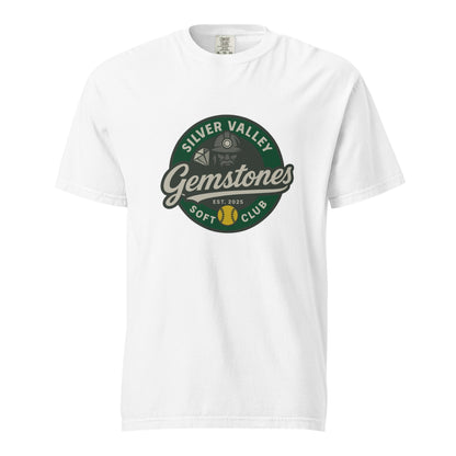 Signature | Comfort Colors T-Shirt | Silver Valley Gemstones | Badge Logo