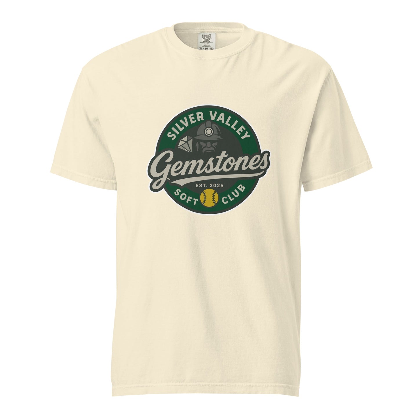 Signature | Comfort Colors T-Shirt | Silver Valley Gemstones | Badge Logo