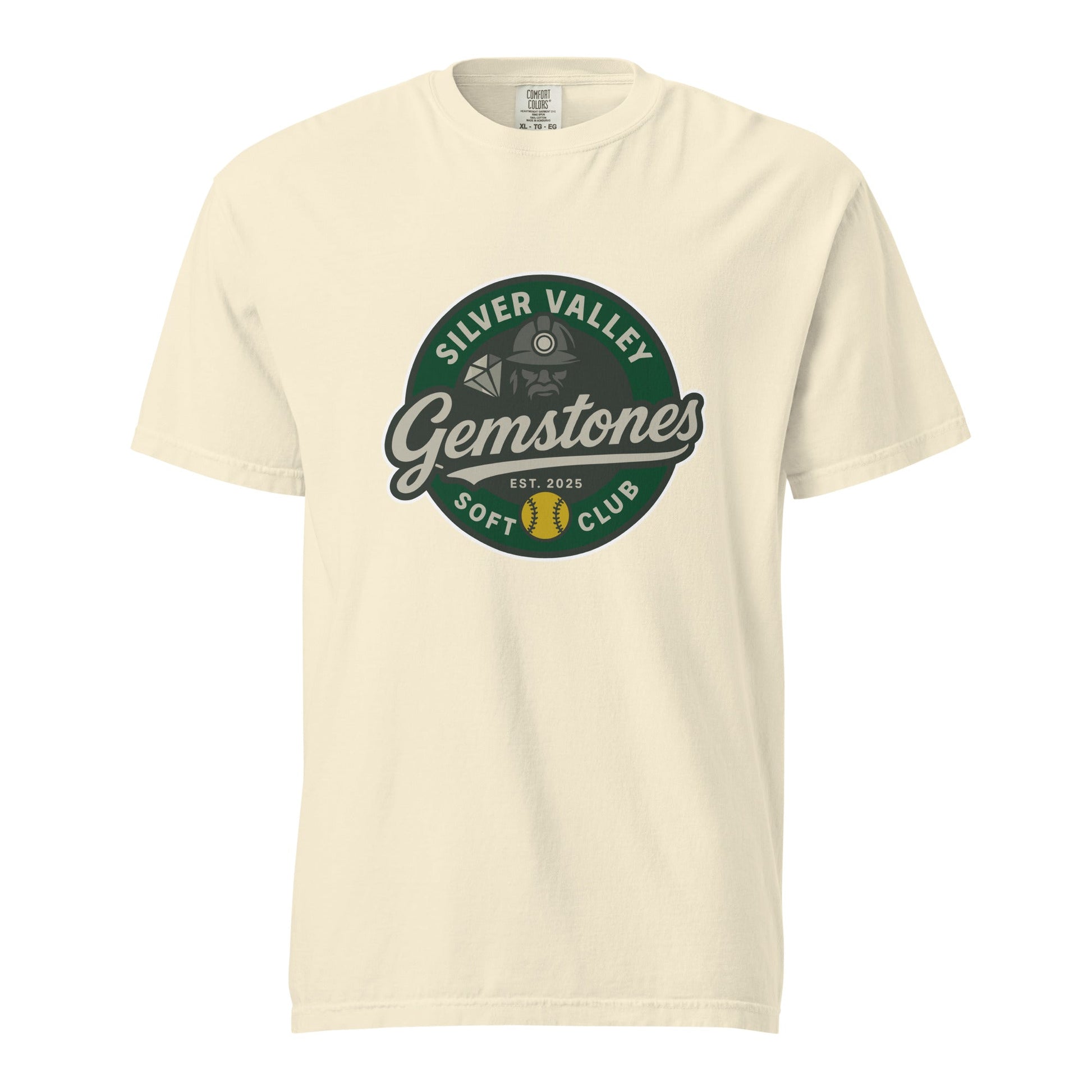 Signature | Comfort Colors T-Shirt | Silver Valley Gemstones | Badge Logo