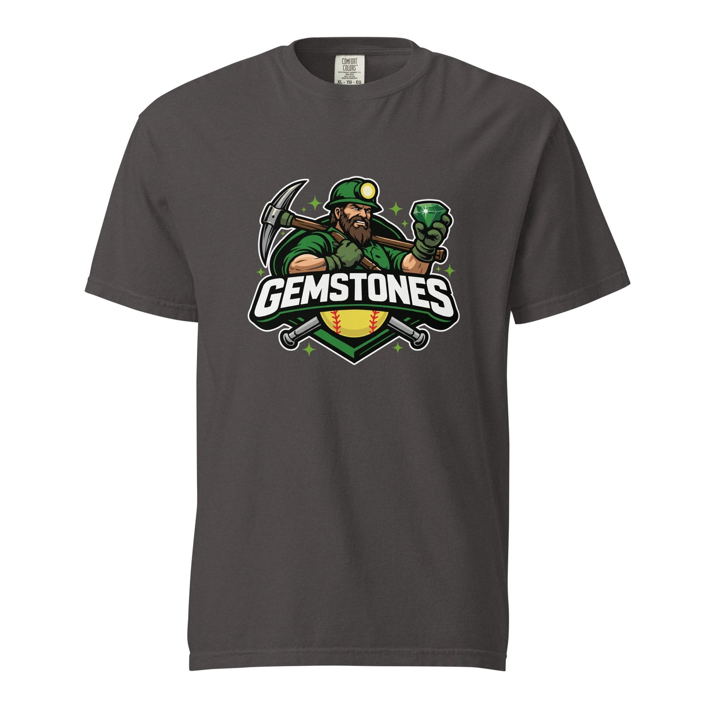 Signature | Comfort Colors T-Shirt | Silver Valley Gemstones | Emerald Valley Logo