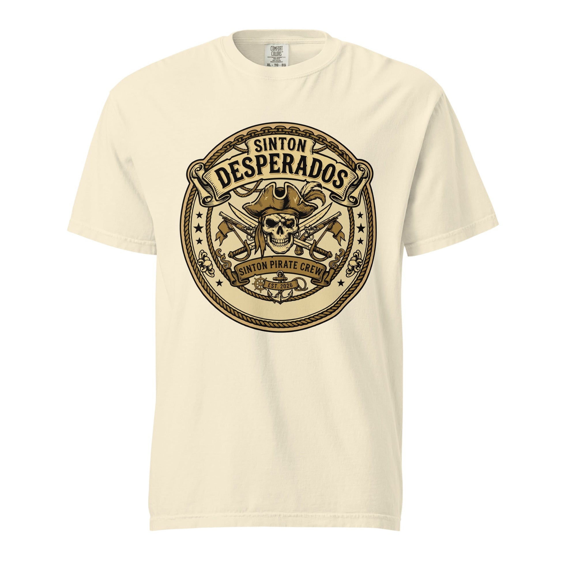 Signature | Comfort Colors T-Shirt | Sinton Desperados Baseball | Badge Logo