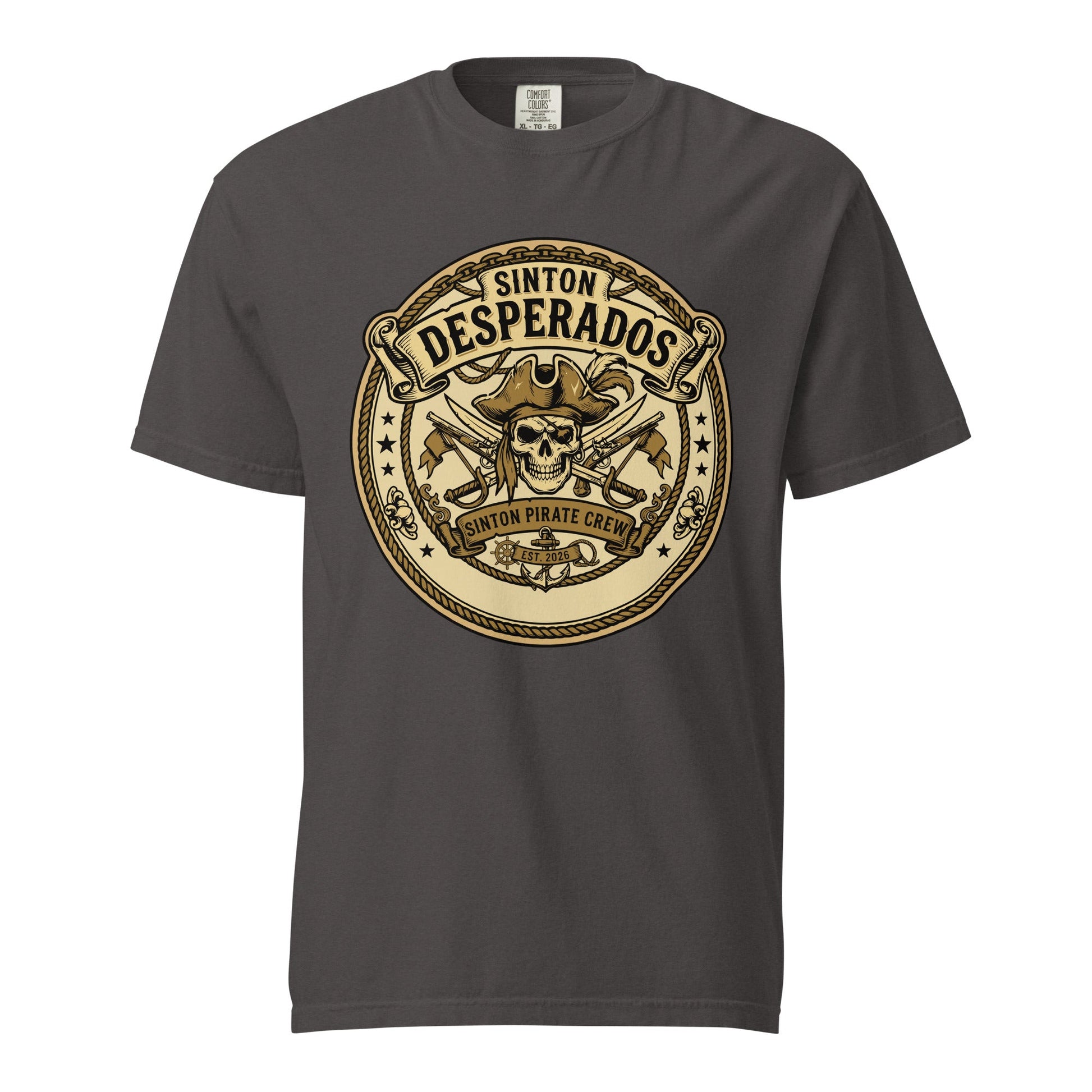Signature | Comfort Colors T-Shirt | Sinton Desperados Baseball | Badge Logo