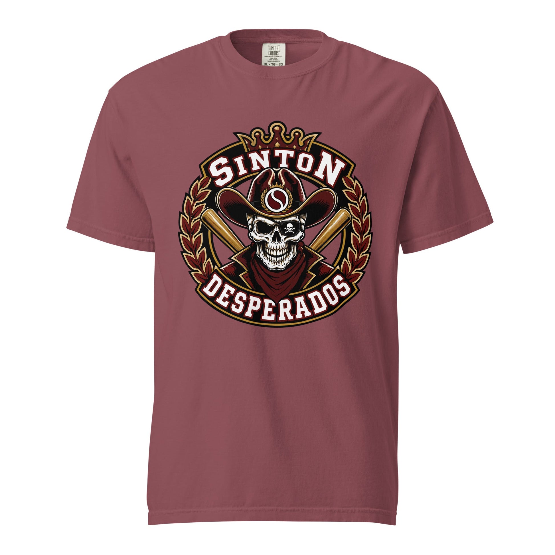 Signature | Comfort Colors T-Shirt | Sinton Desperados Baseball | Ridge Varsity Logo