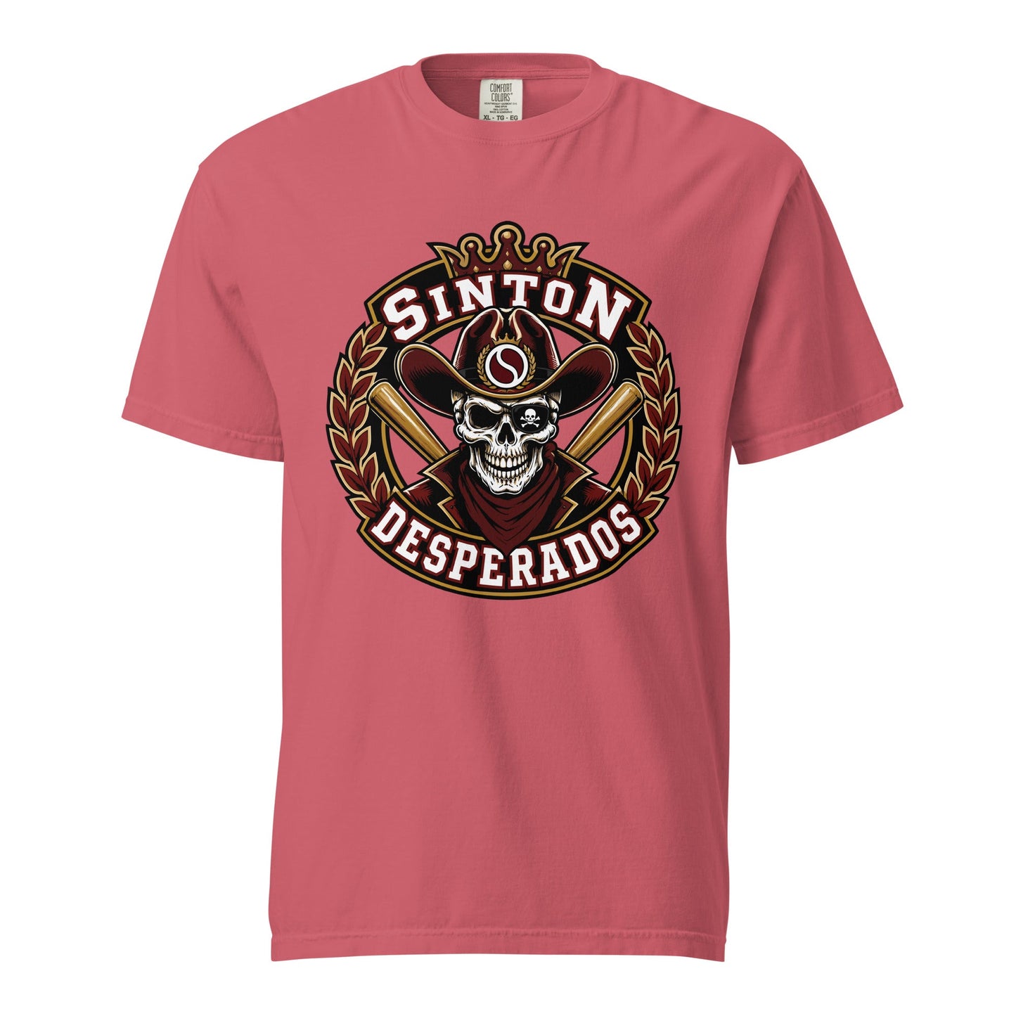 Signature | Comfort Colors T-Shirt | Sinton Desperados Baseball | Ridge Varsity Logo