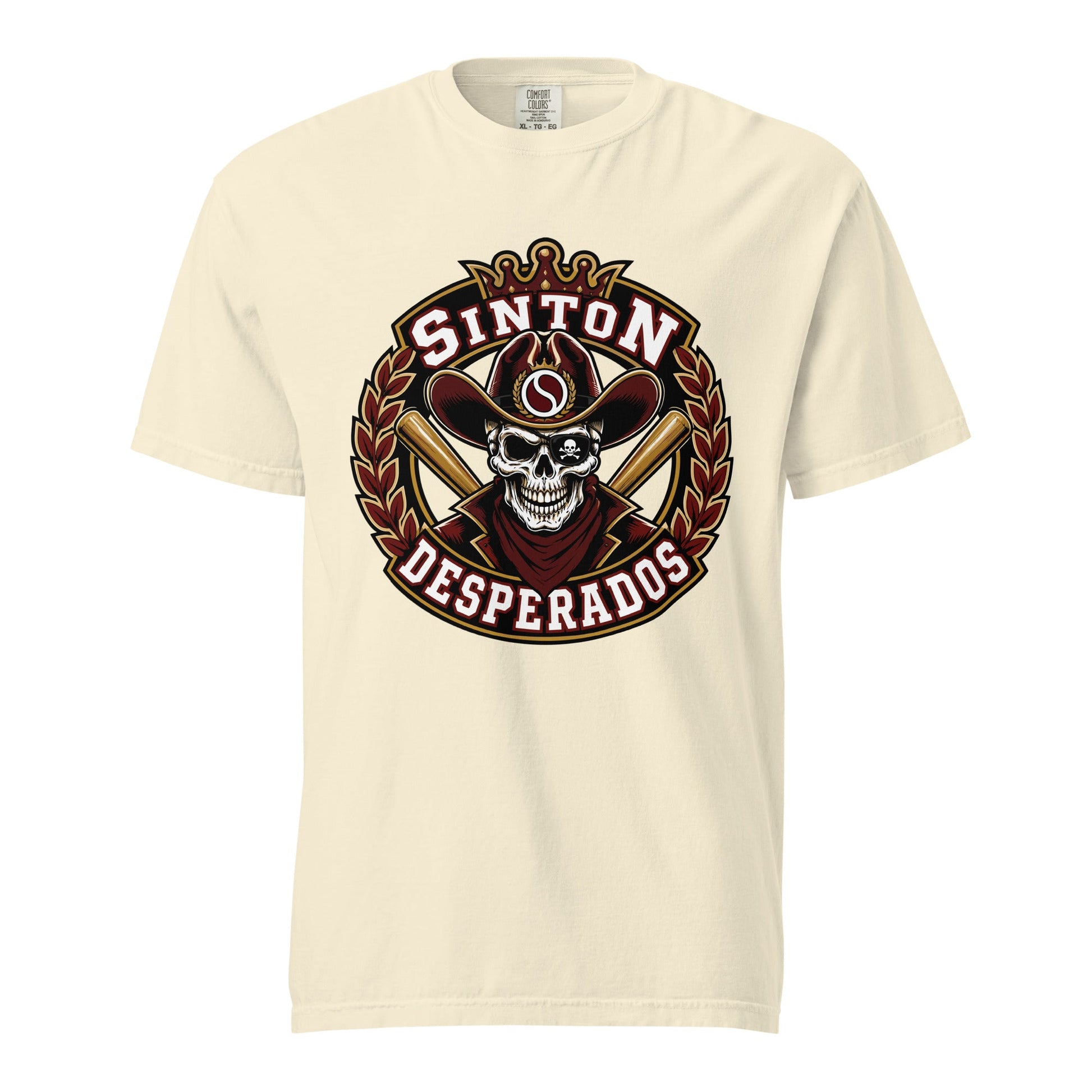 Signature | Comfort Colors T-Shirt | Sinton Desperados Baseball | Ridge Varsity Logo