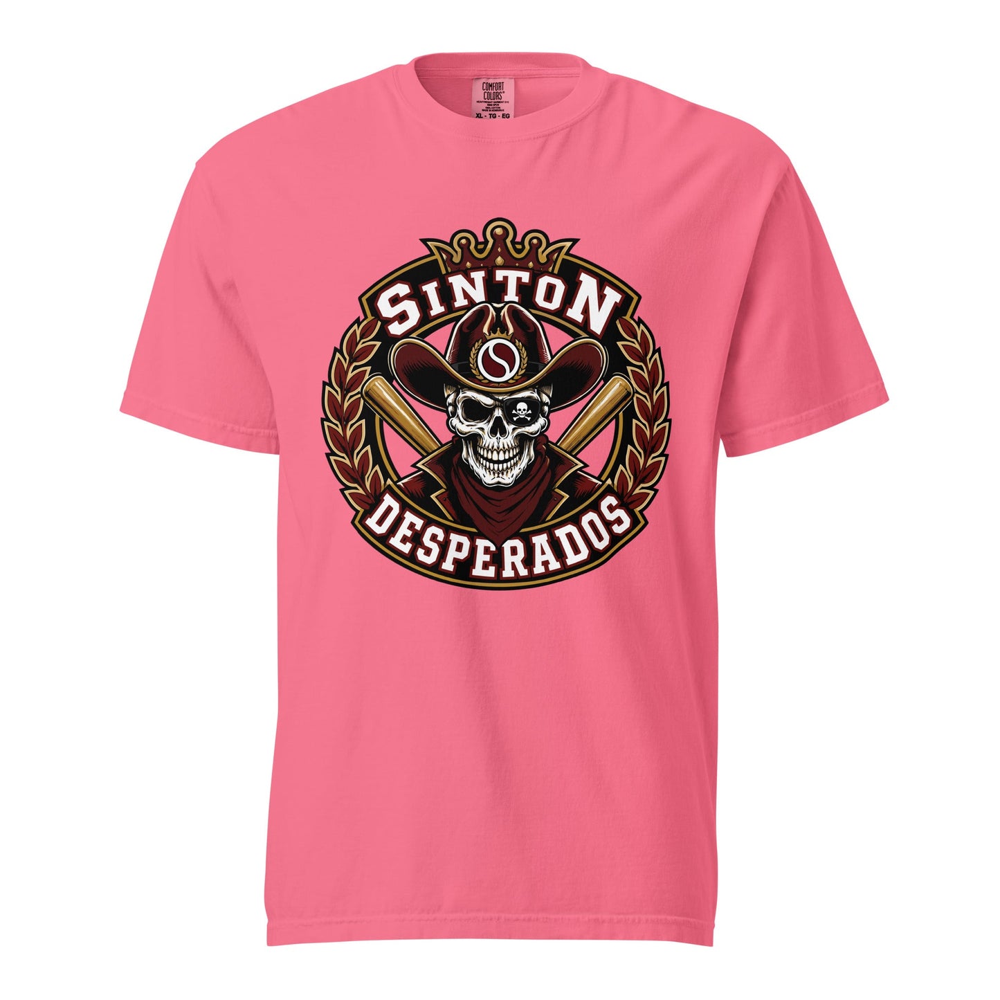 Signature | Comfort Colors T-Shirt | Sinton Desperados Baseball | Ridge Varsity Logo