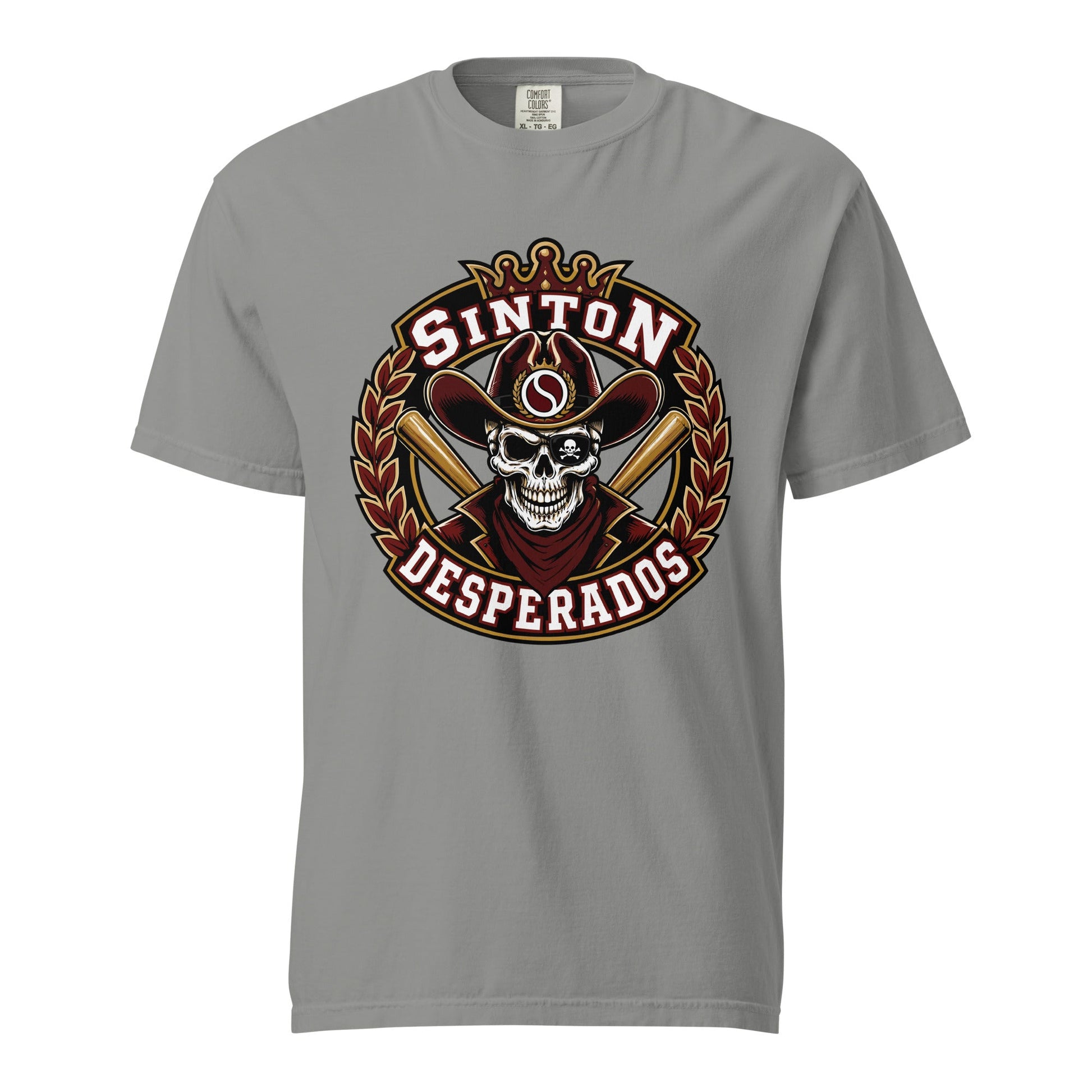 Signature | Comfort Colors T-Shirt | Sinton Desperados Baseball | Ridge Varsity Logo