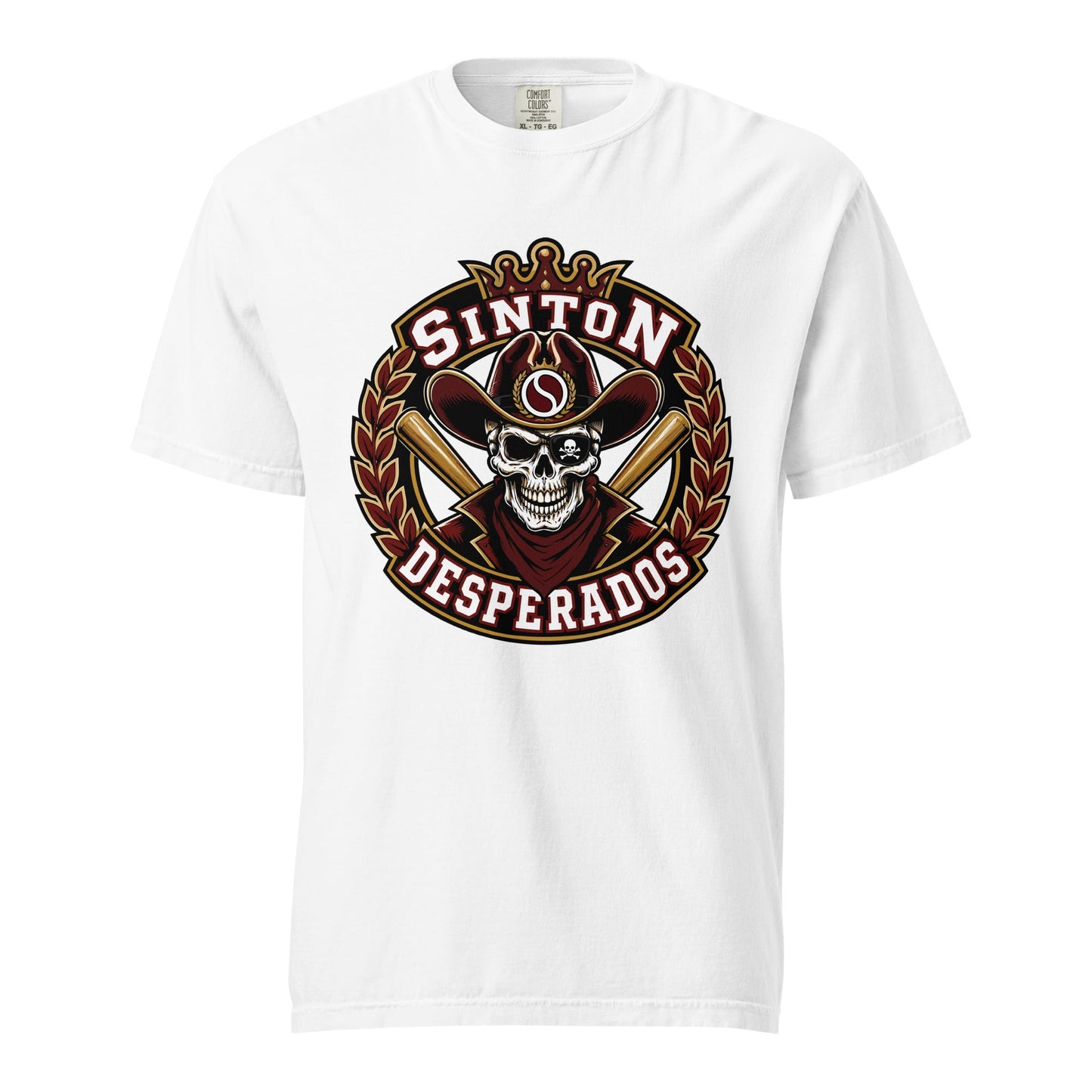 Signature | Comfort Colors T-Shirt | Sinton Desperados Baseball | Ridge Varsity Logo