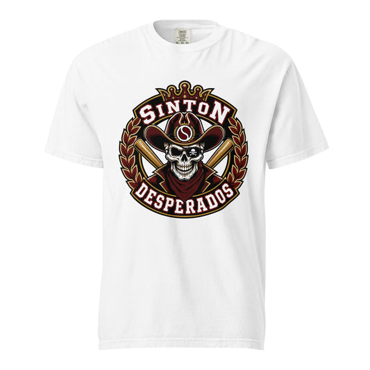 Signature | Comfort Colors T-Shirt | Sinton Desperados Baseball | Ridge Varsity Logo