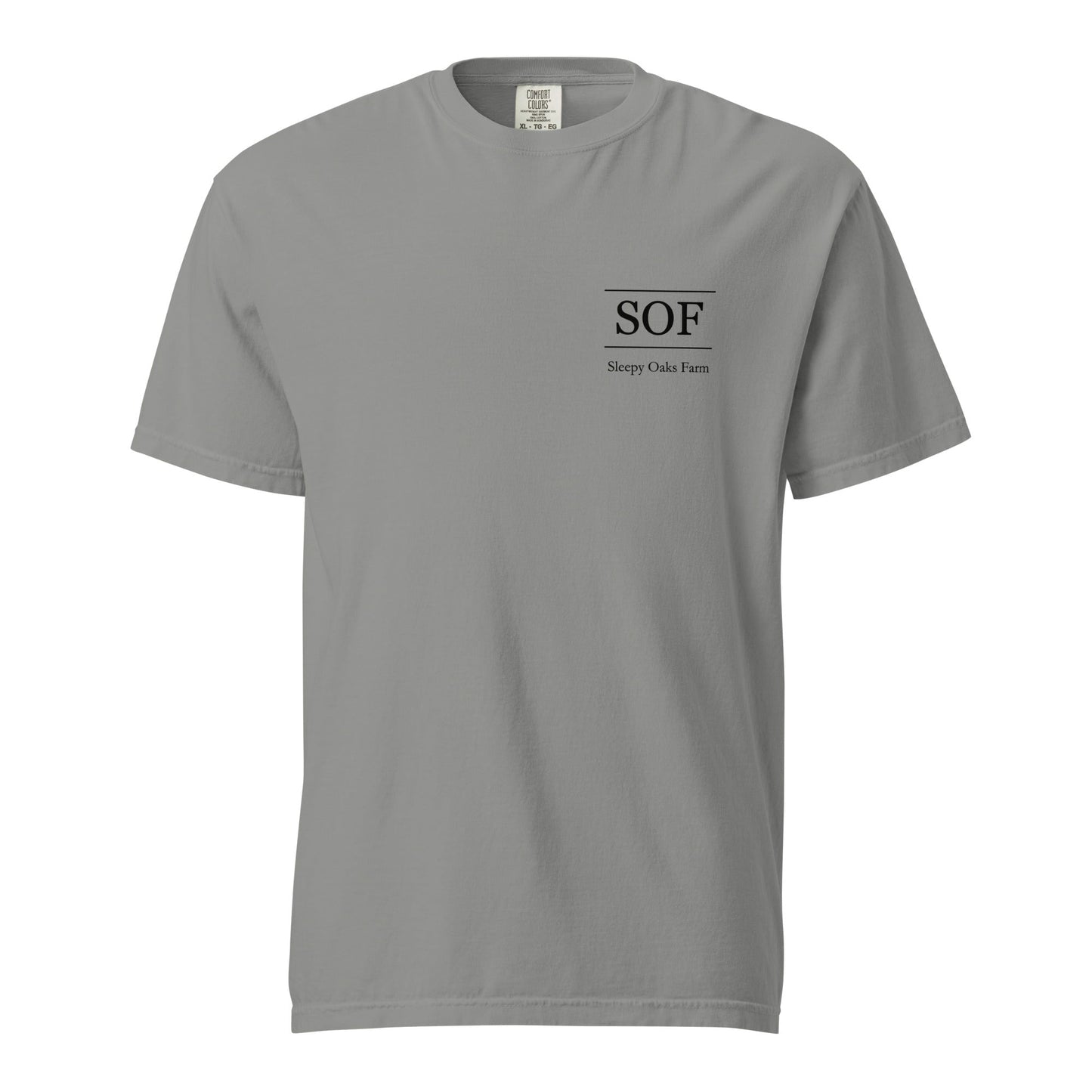Signature | Comfort Colors T-Shirt | Sleepy Oaks Farm | SOF Logo