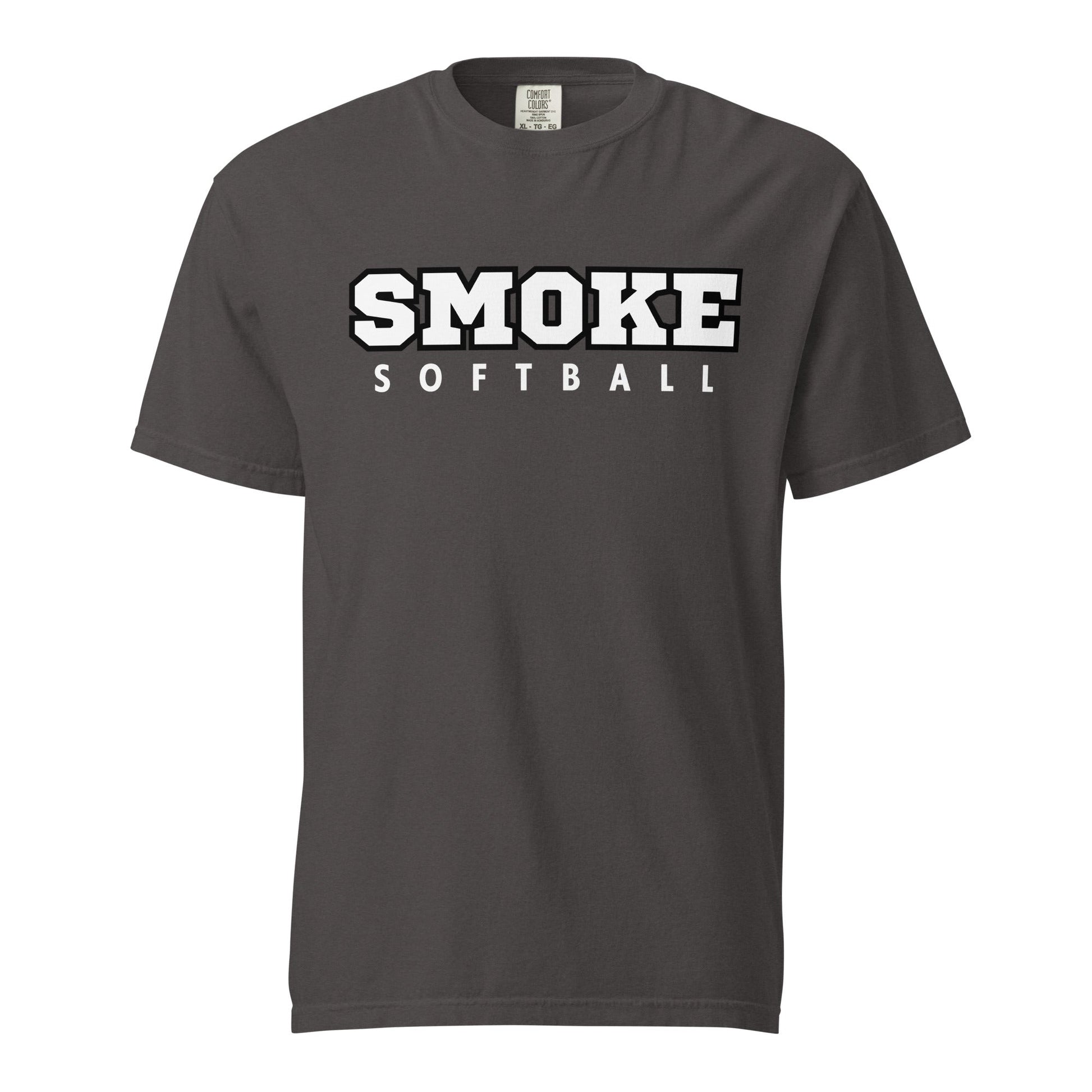 Signature | Comfort Colors T-Shirt | Smoke 14U Softball | Crest Logo