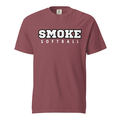 Signature | Comfort Colors T-Shirt | Smoke 14U Softball | Crest Logo