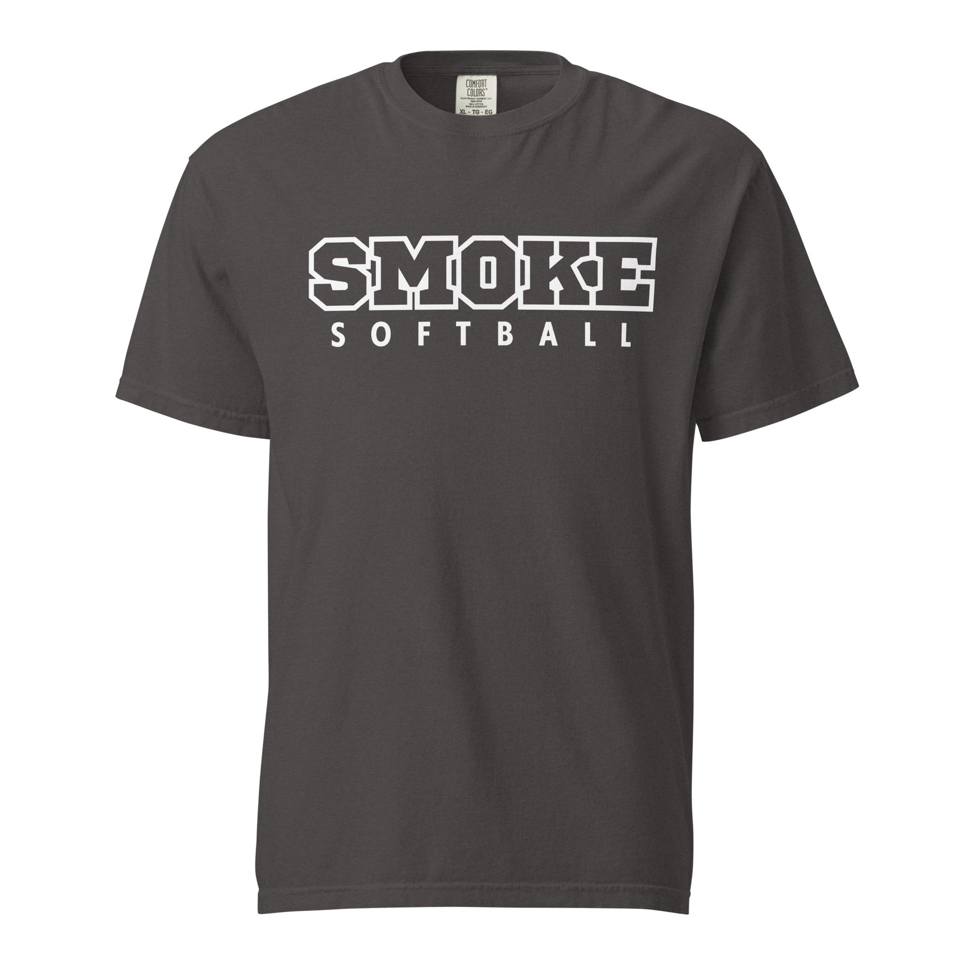 Signature | Comfort Colors T-Shirt | Smoke 14U Softball | Emblem Logo