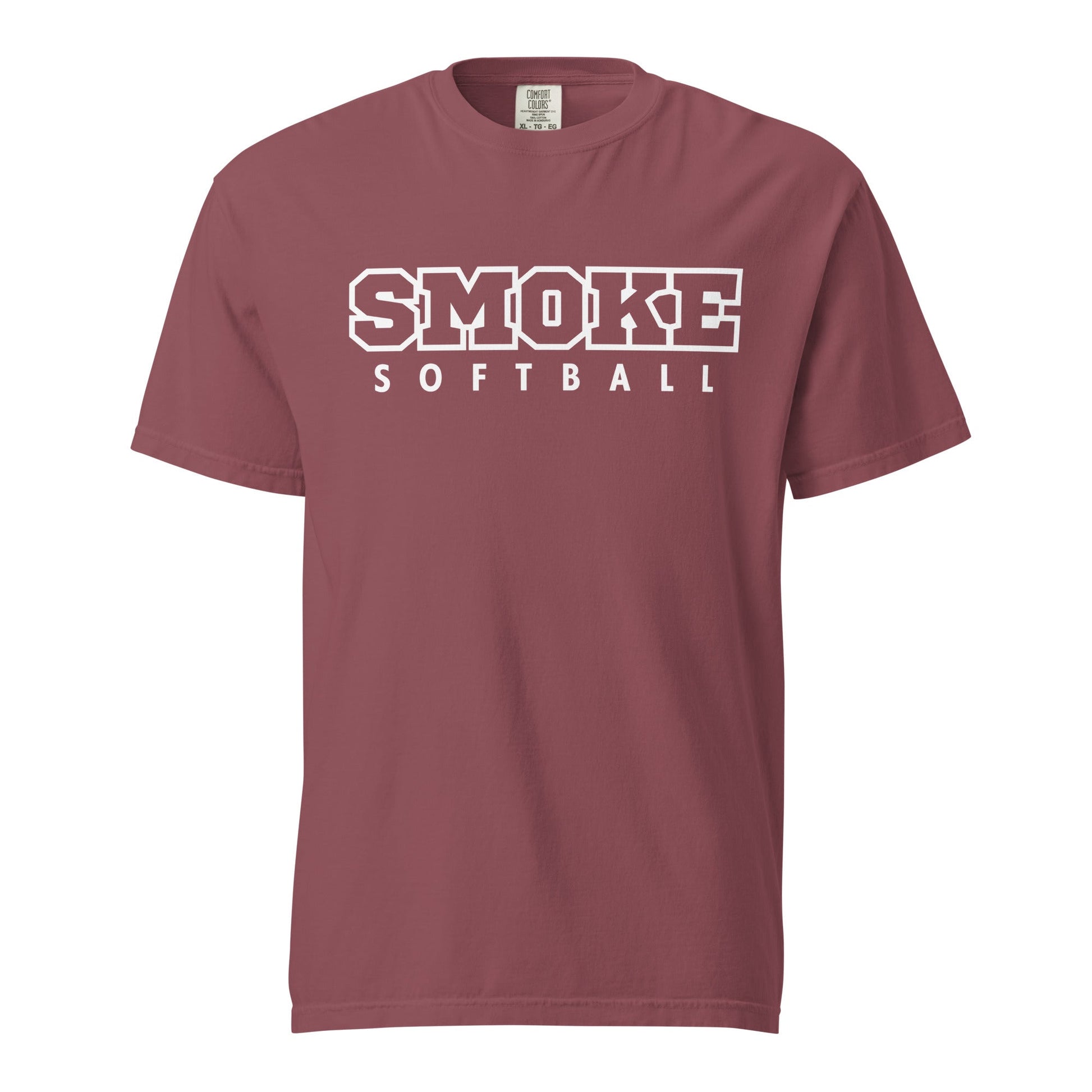 Signature | Comfort Colors T-Shirt | Smoke 14U Softball | Emblem Logo