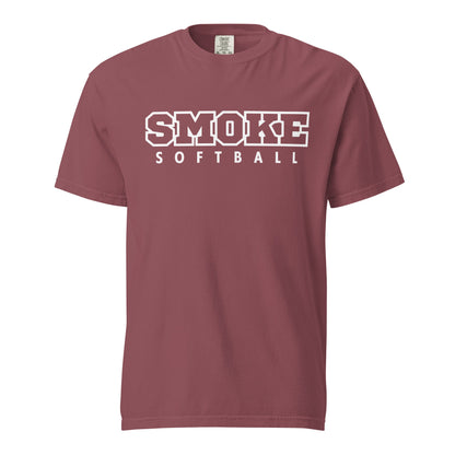 Signature | Comfort Colors T-Shirt | Smoke 14U Softball | Emblem Logo