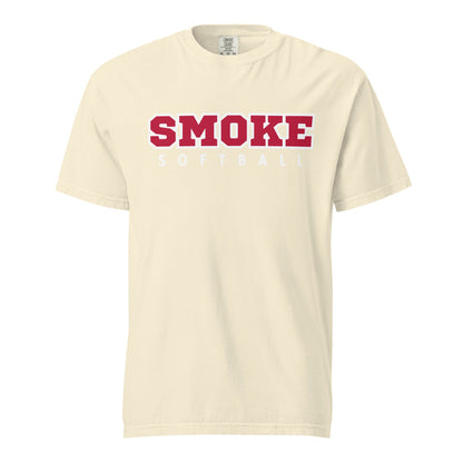 Signature | Comfort Colors T-Shirt | Smoke 14U Softball | Modern Script Logo