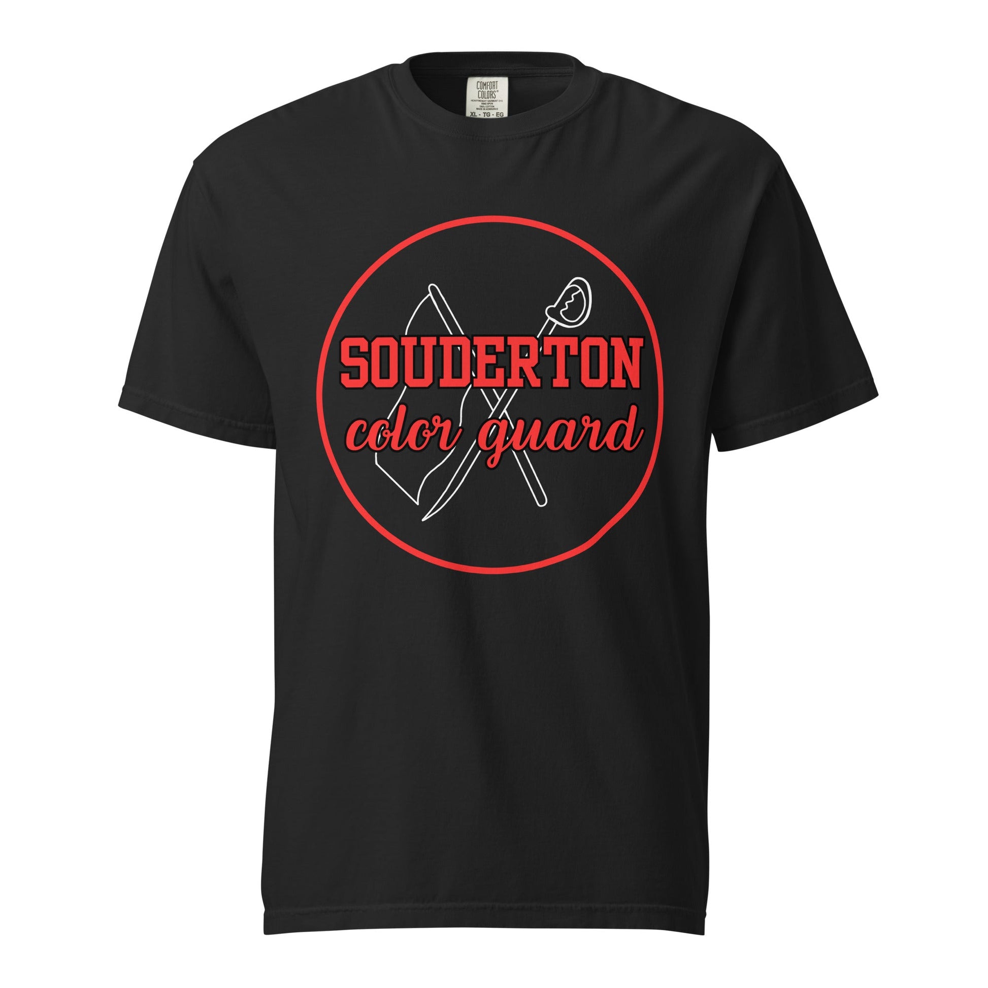 Signature | Comfort Colors T-Shirt | Souderton Color Guard | Badge Logo