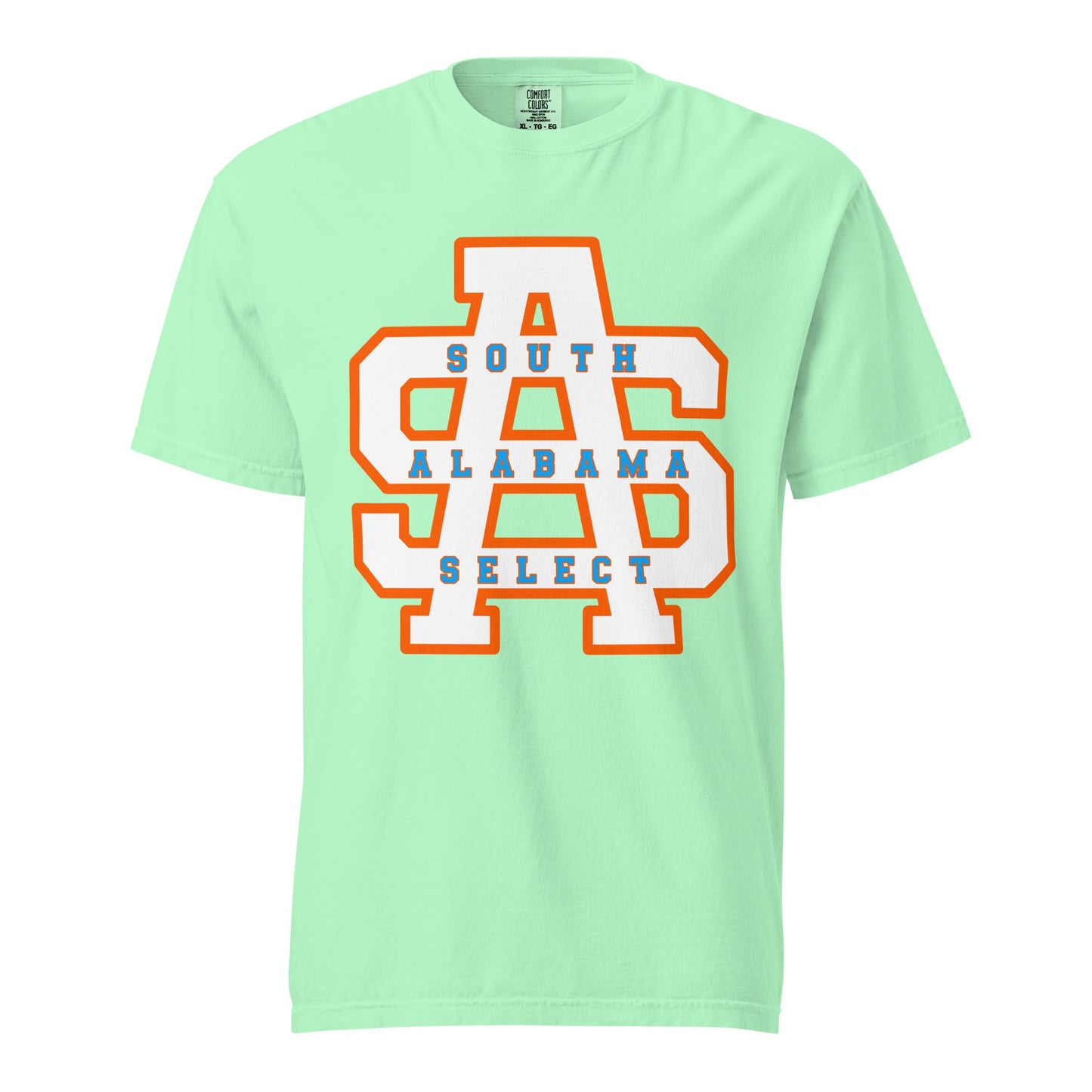 Signature | Comfort Colors T-Shirt | South Alabama Select 8U | Letter Crest Logo