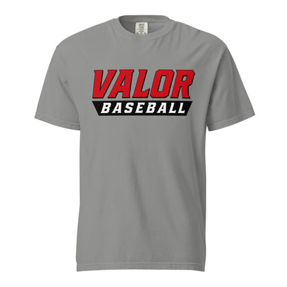 Signature | Comfort Colors T-Shirt | South Bend Valor Baseball | Emblem Logo