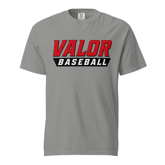 Signature | Comfort Colors T-Shirt | South Bend Valor Baseball | Emblem Logo