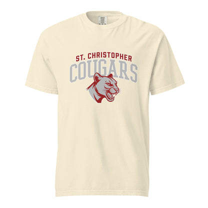 Signature | Comfort Colors T-Shirt | St. Christopher Cougars | Classic Logo