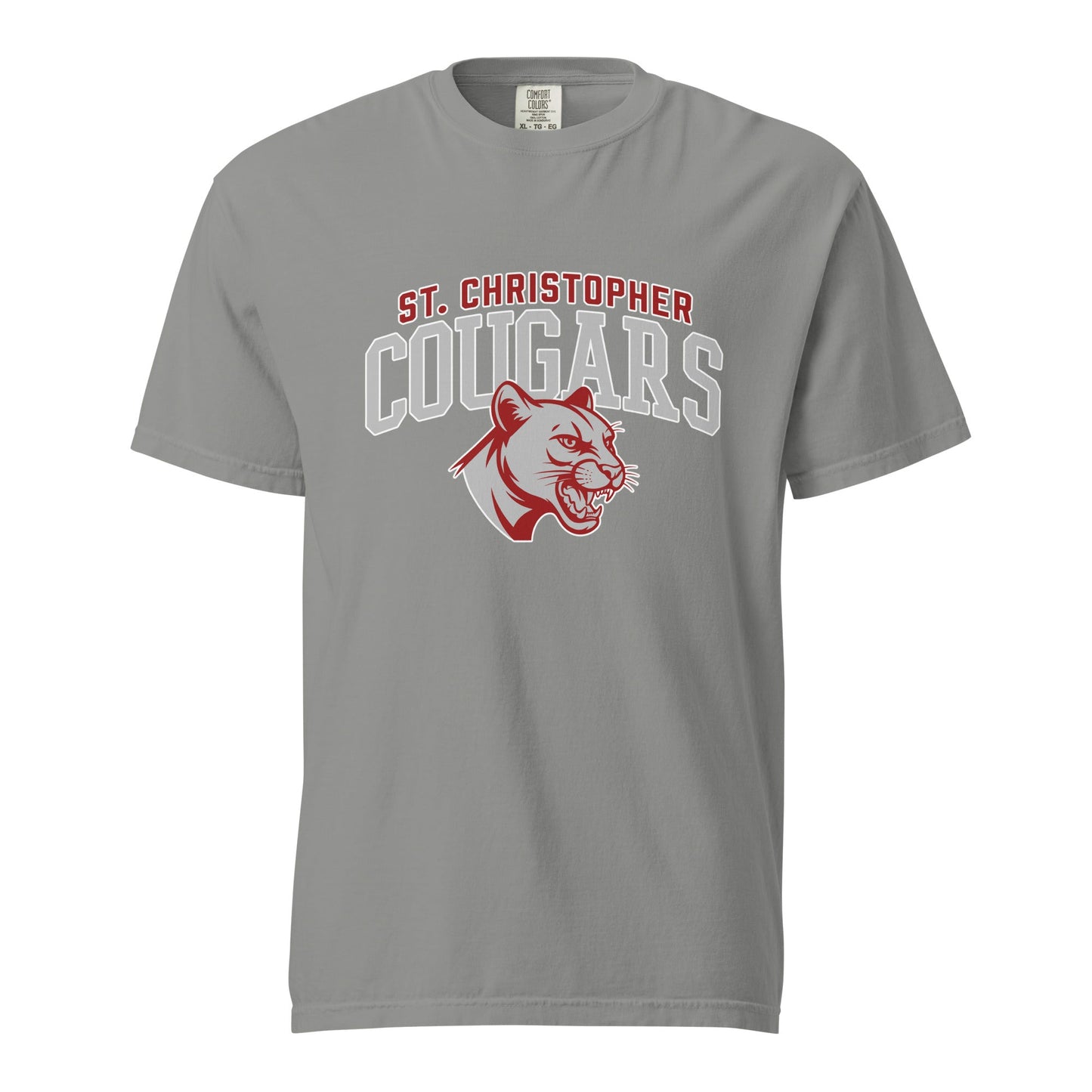 Signature | Comfort Colors T-Shirt | St. Christopher Cougars | Classic Logo