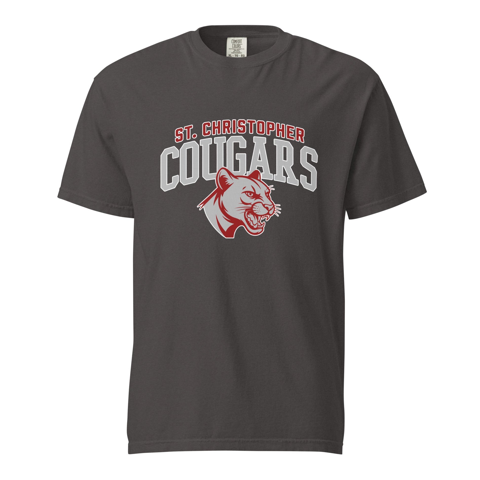 Signature | Comfort Colors T-Shirt | St. Christopher Cougars | Classic Logo