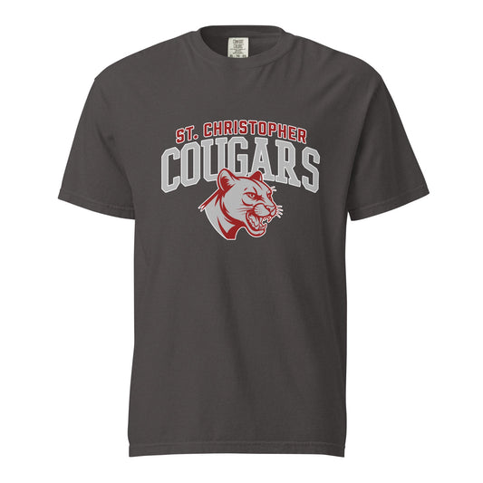 Signature | Comfort Colors T-Shirt | St. Christopher Cougars | Classic Logo