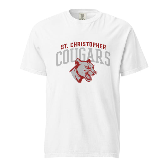 Signature | Comfort Colors T-Shirt | St. Christopher Cougars | Classic Logo