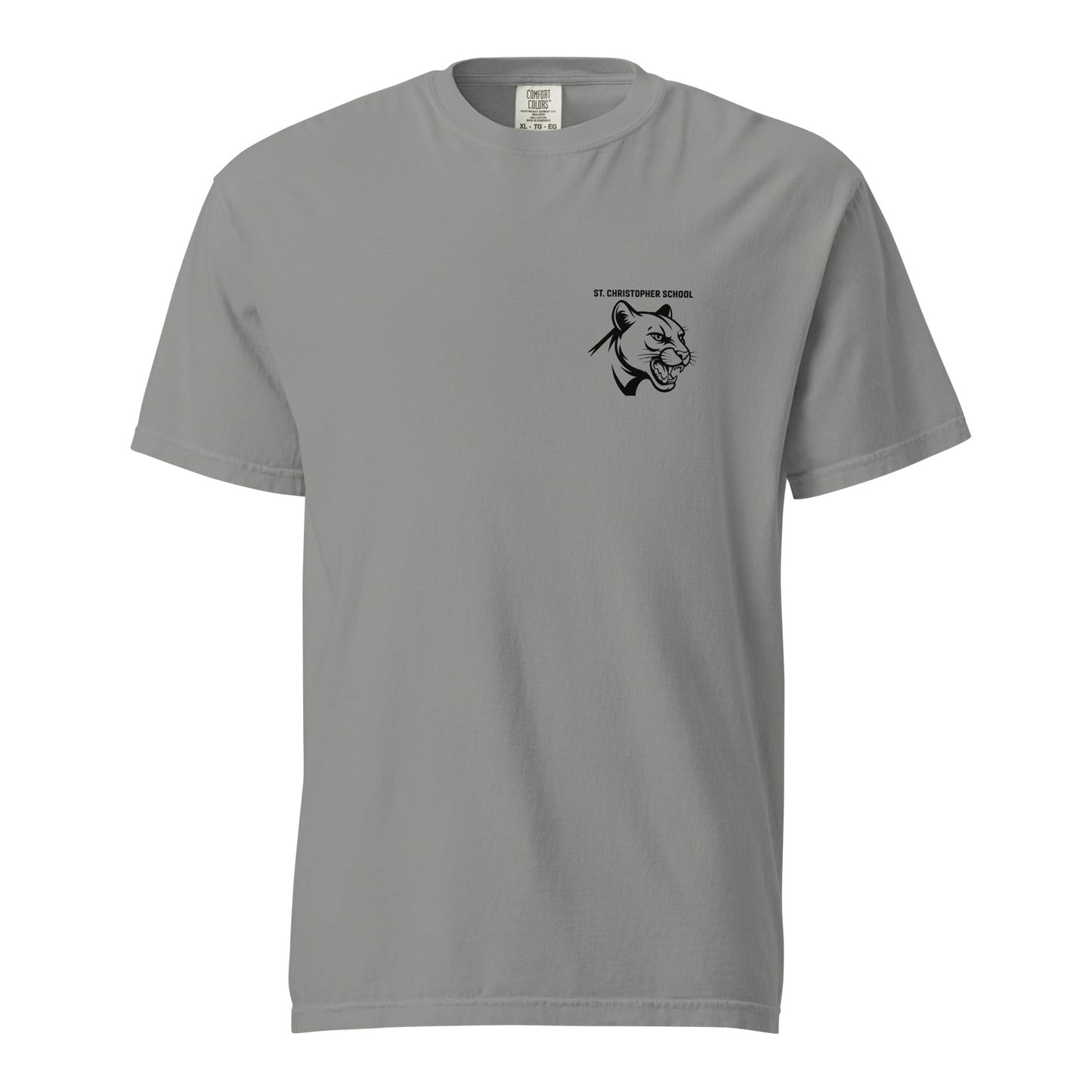 Signature | Comfort Colors T-Shirt | St. Christopher Cougars | Modern Icon Logo