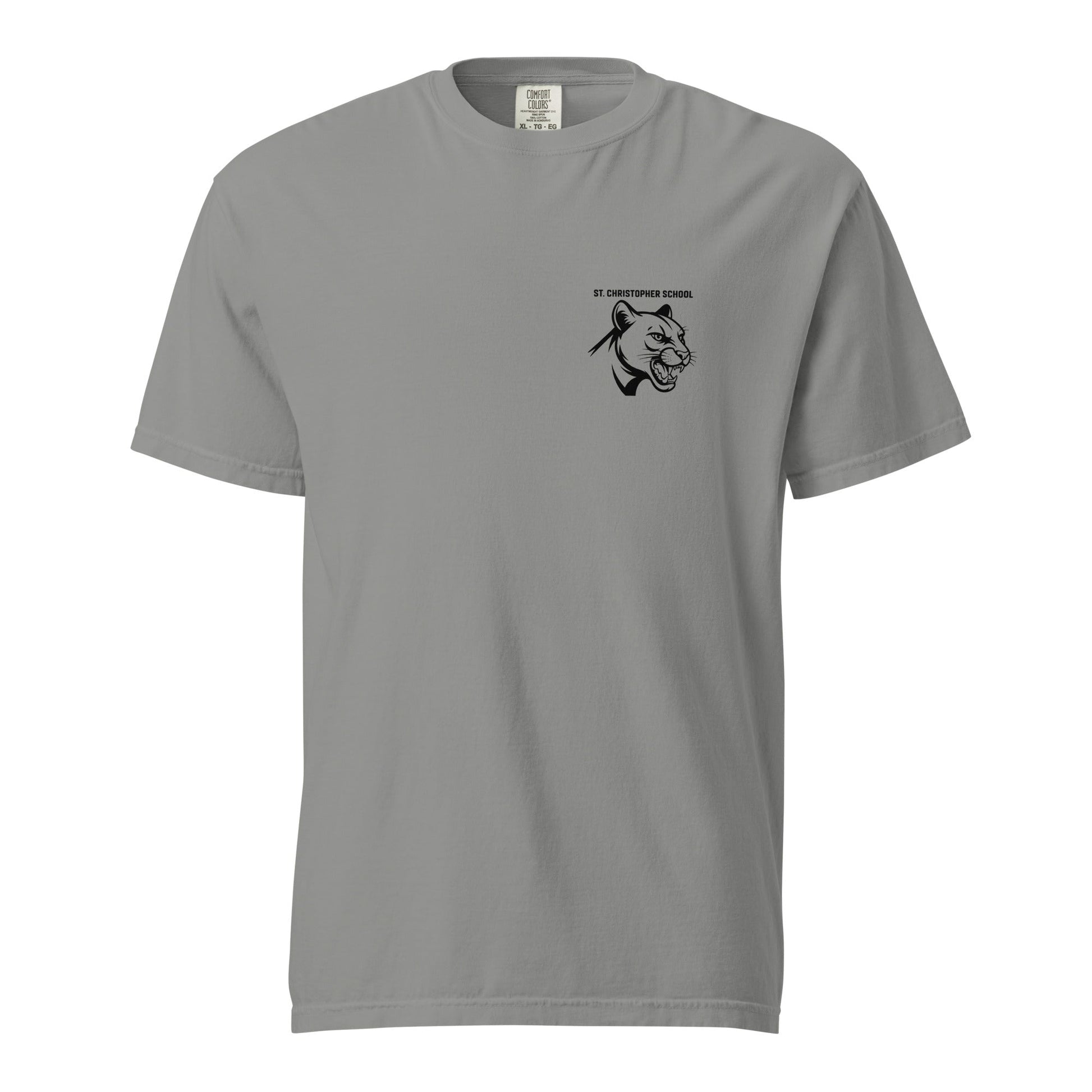 Signature | Comfort Colors T-Shirt | St. Christopher Cougars | Modern Icon Logo