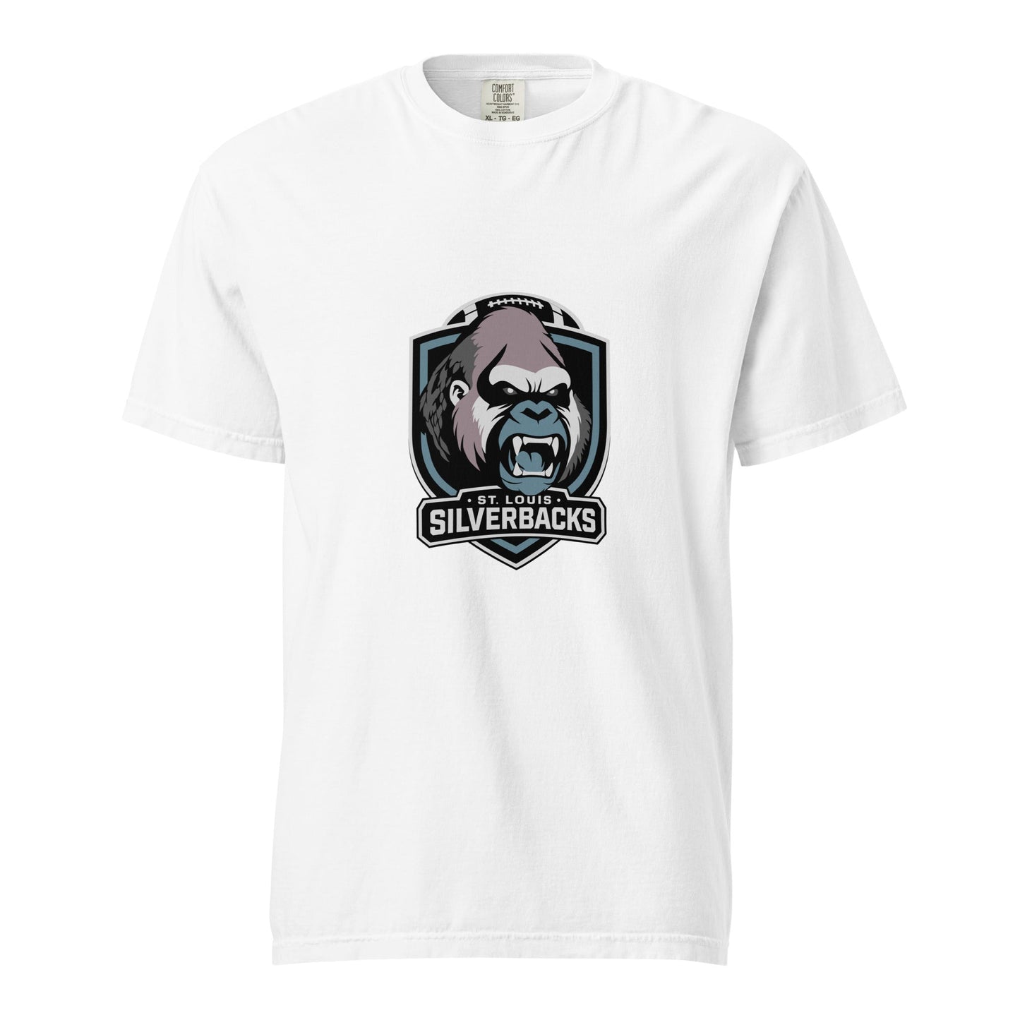 Signature | Comfort Colors T-Shirt | St. Louis Silverbacks Women’s Football Team | Shield Logo